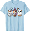 Cavy Crew Halloween Guinea Pig Art Cute Guinea Pig Halloween Witch Mummy Ghost T-Shirt - Baby Blue