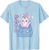 Kawaii Gamer Bunny - Rabbit Pastel Cute T-Shirt in Baby Blue