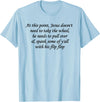 At This Point Shirt At This Point Jesus Doesn't Need To Take The Wheel T-Shirt - Baby Blue