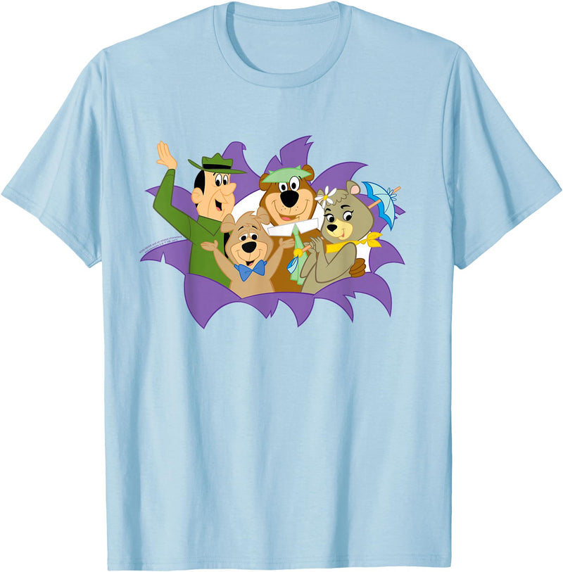 Yogi Bear and Friends That's All Folks T-Shirt - Baby Blue