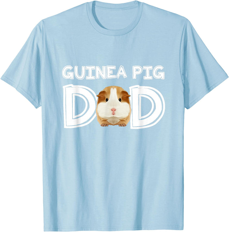 Cavy Breeder Fancier Accessories Clothes Guinea Pig Dad Father's Day Piggy Lover Owner Stuff Cavy T-Shirt - Baby Blue