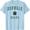Official High School Fan Gear Norwalk High School Bears T-Shirt - Baby Blue