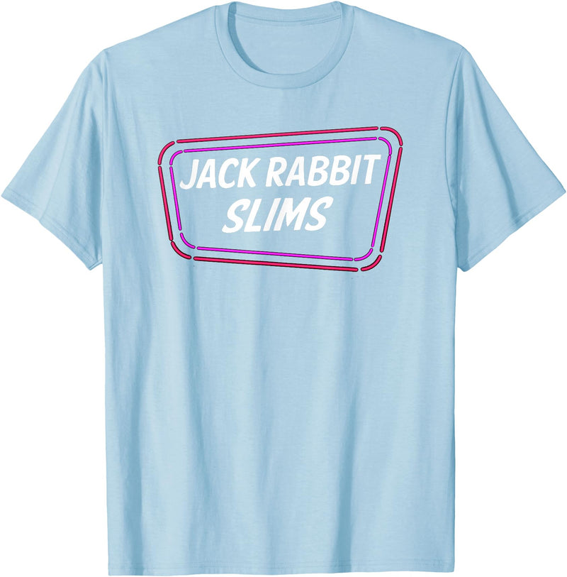 Jack Rabbit Slims - Vintage Retro Movie T-Shirt in Baby Blue