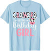 Cow Birthday Shirt For Family Men Women Cow Lover Grandpa Of The Birthday Girl Farm Cow 1 St Birthday Girl T-Shirt - Baby