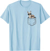 Llama Alpaca Gifts By Skizzenmonster Hipster Llama & Sloth With Sunglasses T-Shirt - Baby Blue
