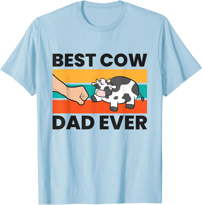 Cow Farmer Dad Best Cow Dad Ever T-Shirt