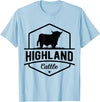 Farm Highland Cow Men Cattle Clothing Agriculture Scottish Highland Cow for Cattle Farmers T-Shirt - Baby Blue