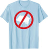 No meat No pigs meat T-Shirt - Baby Blue