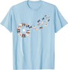 Womens Cow Design Dandelion Cows Stuff for Cow Lover | Womens Cow T-Shirt - Baby Blue