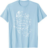 Half Rage Half Hope Rage Resistance Rabbit Resist Sarcastic T-Shirt in Baby Blue