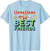 Llama Llama Netflix Best Friends Tee Shirt T-Shirt - Baby Blue