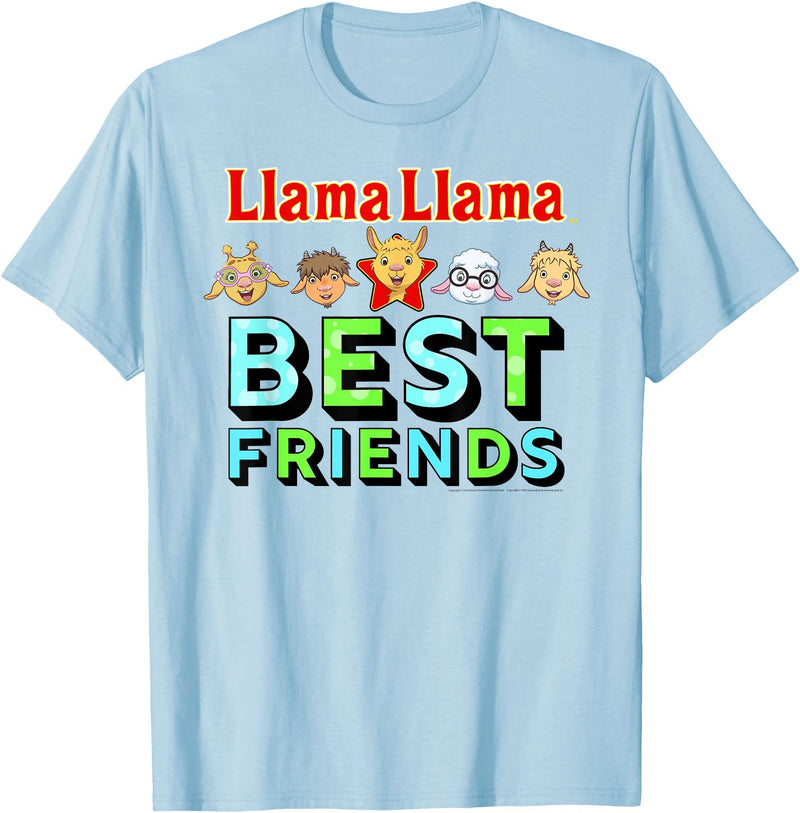 Llama Llama Netflix Best Friends Tee Shirt T-Shirt - Baby Blue
