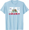 CA Shirt Co. California Republic T-Shirt | NOR CAL T-Shirt T-Shirt - Baby Blue