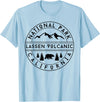 Lassen Volcanic National Park California USA Retro Lassen Volcanic National Park T-Shirt - Baby Blue