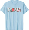 Retro Cherry Matching Family Tees Boho Cherry Mom Mama Halloween Costume T-Shirt - Baby Blue