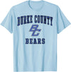 Official High School Fan Gear Burke County High School Bears T-shirt C1 T-Shirt - Baby Blue