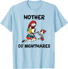 Mom Shirts Mother of Nightmares Graphic T-Shirt - Baby Blue