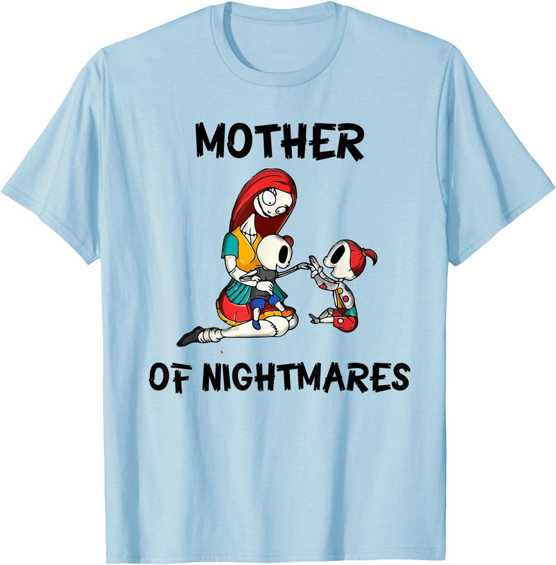 Mom Shirts Mother of Nightmares Graphic T-Shirt - Baby Blue