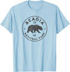 Vintage Acadia National Park Souvenir Shirts Vintage Acadia National Park Maine Bear Mens Womens Souvenir T-Shirt - Baby Blue