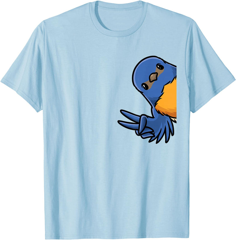 Thabluebirdluveve Bluebird Bird T-Shirt - Baby Blue