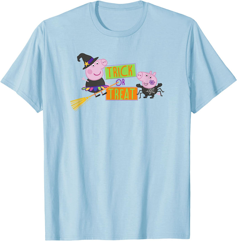 Peppa Pig Halloween Costumes Trick Or Treat T-Shirt - Baby Blue