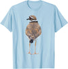 BJD Birds Killdeer Cute Graphic Print T-Shirt Bird Gift Bird Lover T-Shirt - Baby Blue