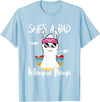 Shes a Bad Momma Llama - Mama Mom - DressedForDuty She's a Bad Momma Llama - Mama Funny - Vintage Mom Gift T-Shirt - Baby Blue
