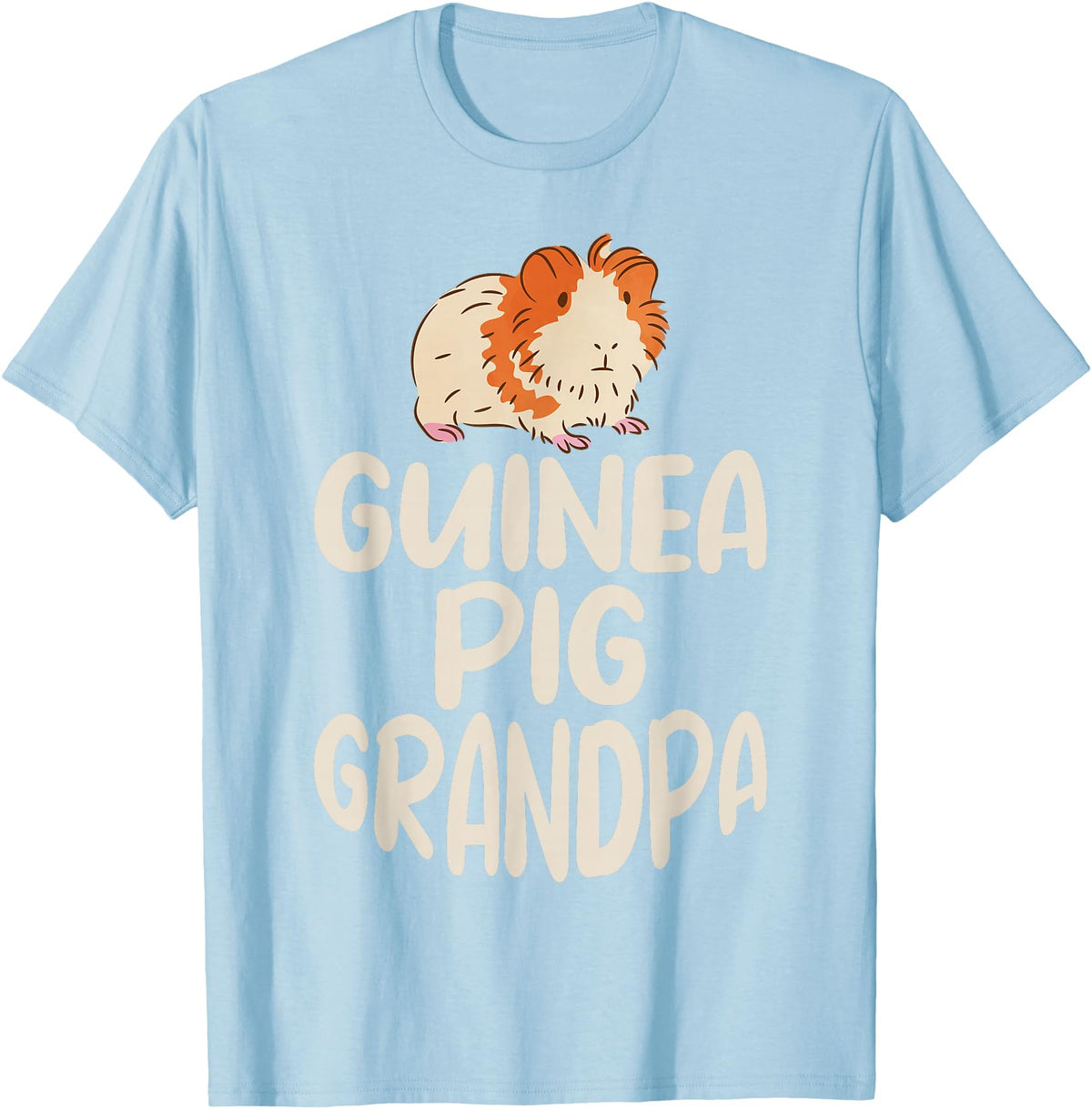 Gift Guinea Pig Owner & Accessories Guinea Pig Grandpa T-Shirt - Baby Blue