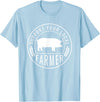 Support Farmers Farmers Market Support Your Local Pig Farmer Rancher T-Shirt - Baby Blue