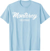 California Original Apparel Monterey T Shirt - California Souvenir Landmark Gift Shirt - Baby Blue