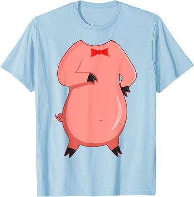 Piglet Costume for Halloween Pig Animal Cosplay T-Shirt