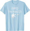 Birdwatching | Bird Photographer Gifts Unisex-Adults Black Short Sleeve T-Shirt Small Bird Photography T-Shirt - Baby Blue