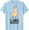 Funny Llama Lover Gifts Llama Whisperer T-Shirt - Baby Blue