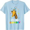 Giraffe Lover Gifts And Tees Giraffe Birthday It's My Birthday Funny Giraffe T-Shirt - Baby Blue