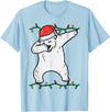 Christmas Shirts Pajamas PJ Men Women Kids Gifts Dabbing Polar Bear Dab Xmas Christmas Boys Kids Girl Youth T-Shirt - Baby Blue
