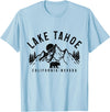 We Love Lake Tahoe - California Nevada Lake Tahoe California Nevada Mountains Bear Nature Vintage T-Shirt - Baby Blue