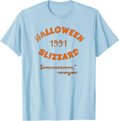 Big Joe's Shirts for Blizzard Survivors Halloween Blizzard 1991 tee for those who remember the cold