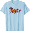 Sports Horse Race and Harness Racing T-shirt T-Shirt - Baby Blue