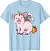 UnicornBreak Co. Piggycorn Pig Unicorn Pig Lovers T-Shirt - Baby Blue