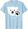 Coca-Cola Coca Cola Polar Bear Wave Christmas T-Shirt - Baby Blue