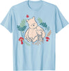 Disney Winnie The Pooh Classic Illustration Piglet and Pooh T-Shirt - Baby Blue
