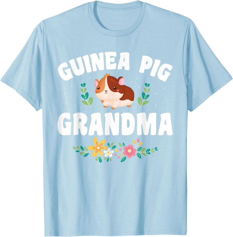 Guinea Pig Grandma Wear Guinea Pig Grandma Pet Owner T-Shirt - Baby Blue