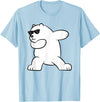 Arctic Polar Bear Tees And Gifts Ice Bear Dabbing Arctic Cute Dabbing Polar Bear T-Shirt - Baby Blue