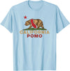 California Bear Vintage Pomo West Coast Pomo California Vintage Bear Retro State Pride T-Shirt - Baby Blue