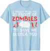Guinea Pig Shirts For Men Women Kids Gift Push You In Front Zombies Save Guinea Pig Cavy Men Women Kid T-Shirt - Baby Blue