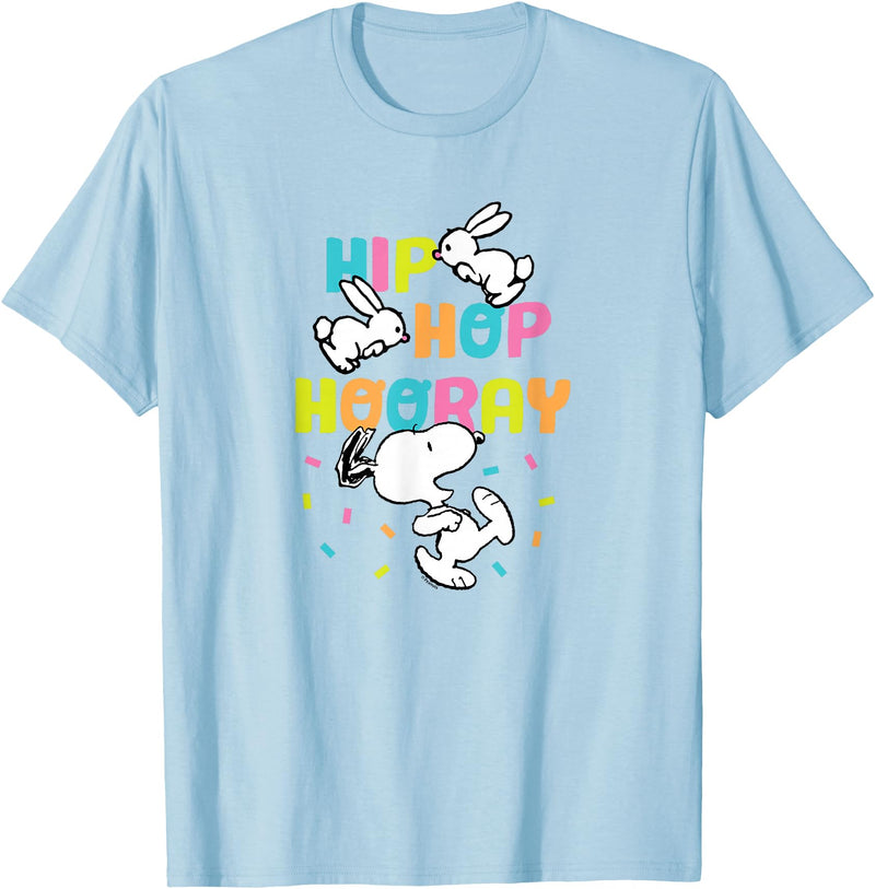 Easter Snoopy Rabbits Hip Hop Hooray T-Shirt in Baby Blue