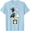Wowsome! Panda Fusion Funny Panda Bear Lovers T-Shirt - Baby Blue