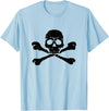 DATZLYF Skull and Crossbones t-shirt T-Shirt - Baby Blue