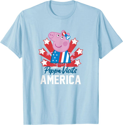 Visits America Peppa Portrait T-Shirt