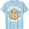Unisex-Kids Hamster Birthday Party Birthday Hamster T-Shirt - Baby Blue